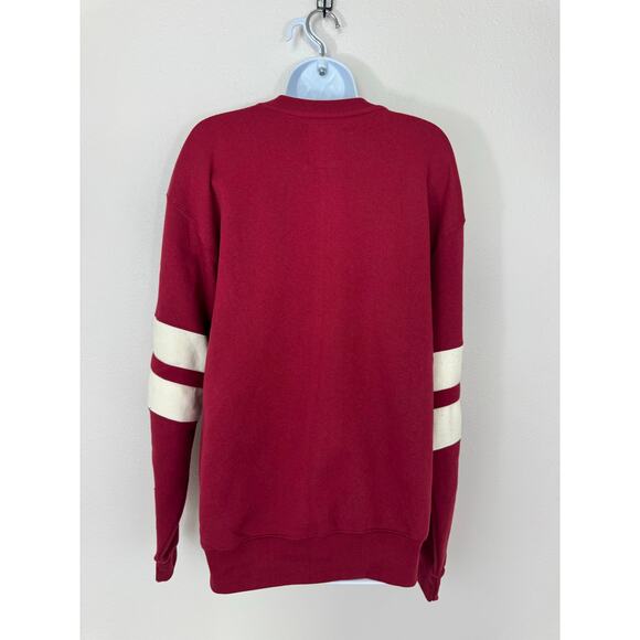 New York Popular Oregon Sweatshirt XL Maroon Varsity Crewneck Pullover - Picture 4 of 5